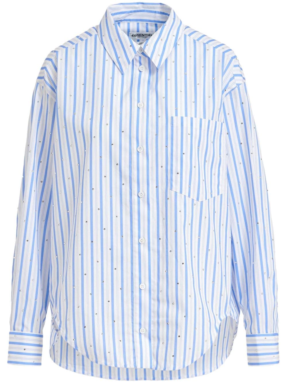 Essentiel Antwerp Fevertree striped cotton shirt - Blue von Essentiel Antwerp