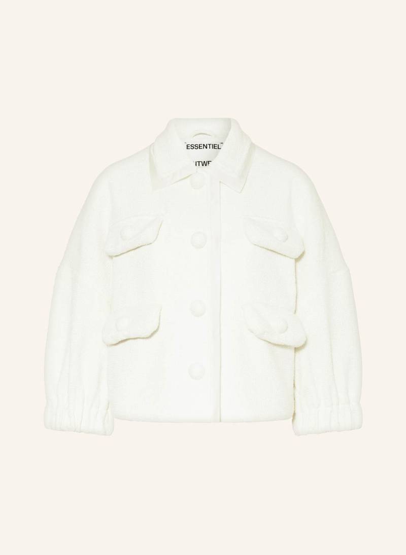 Essentiel Antwerp Kastenjacke Hecks Mit 3/4-Arm Aus Tweed weiss von Essentiel Antwerp