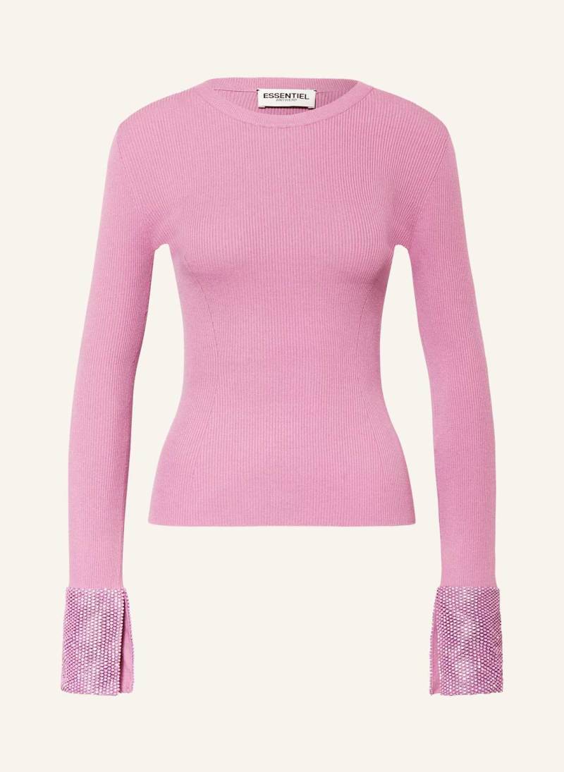 Essentiel Antwerp Pullover Heborn Mit Schmucksteinen rosa von Essentiel Antwerp