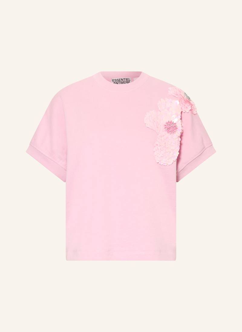 Essentiel Antwerp Sweatshirt Hinoui Mit Pailletten pink von Essentiel Antwerp