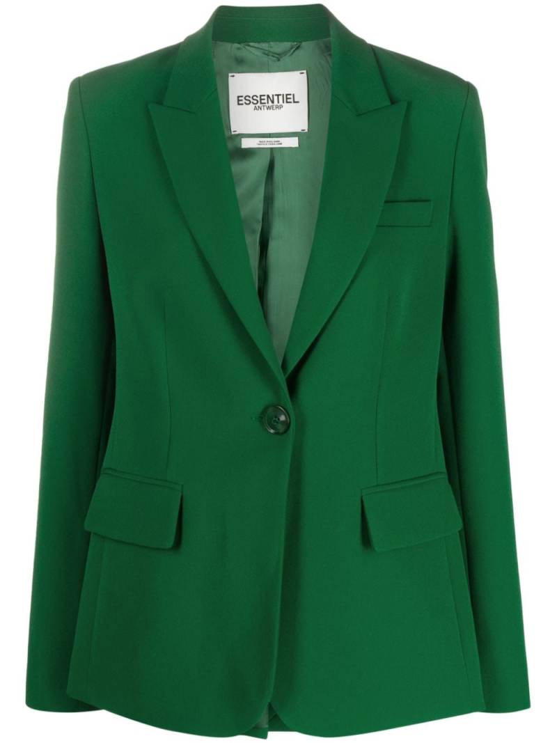 Essentiel Antwerp darted single-breasted blazer - Green von Essentiel Antwerp