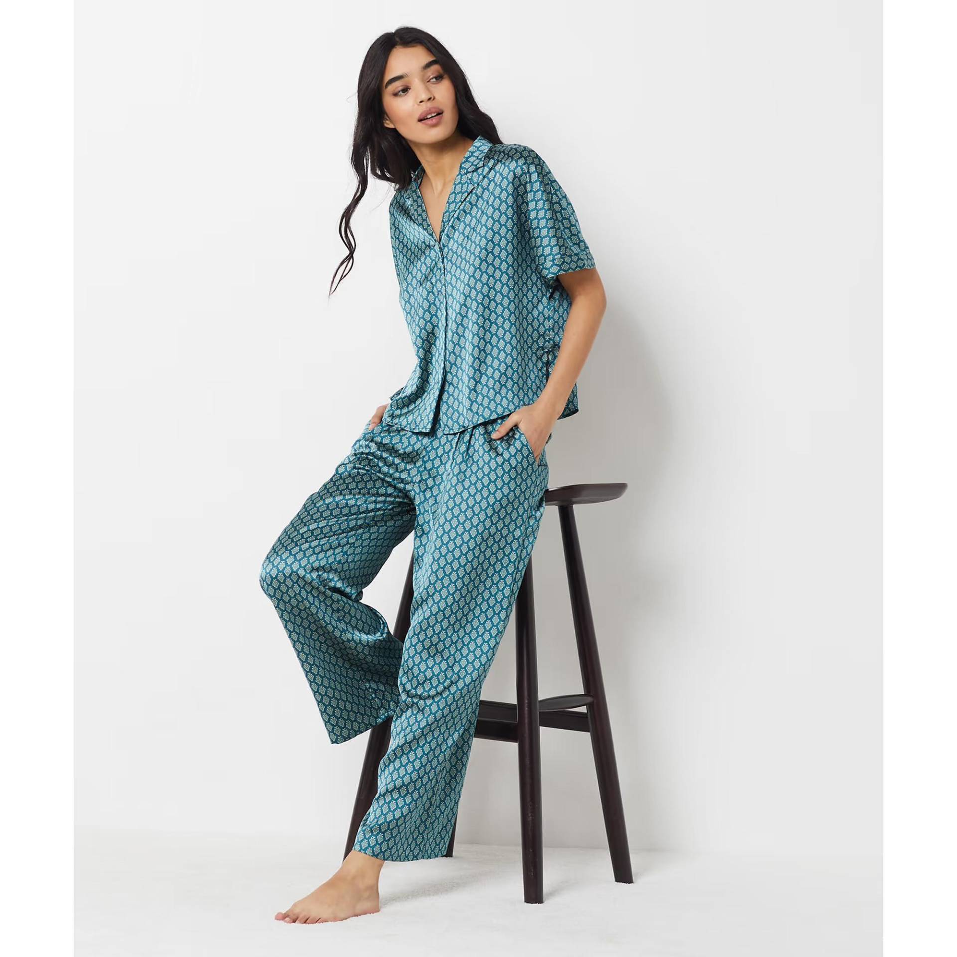Nachthemd, Kurzarm Damen Grün XL von Etam