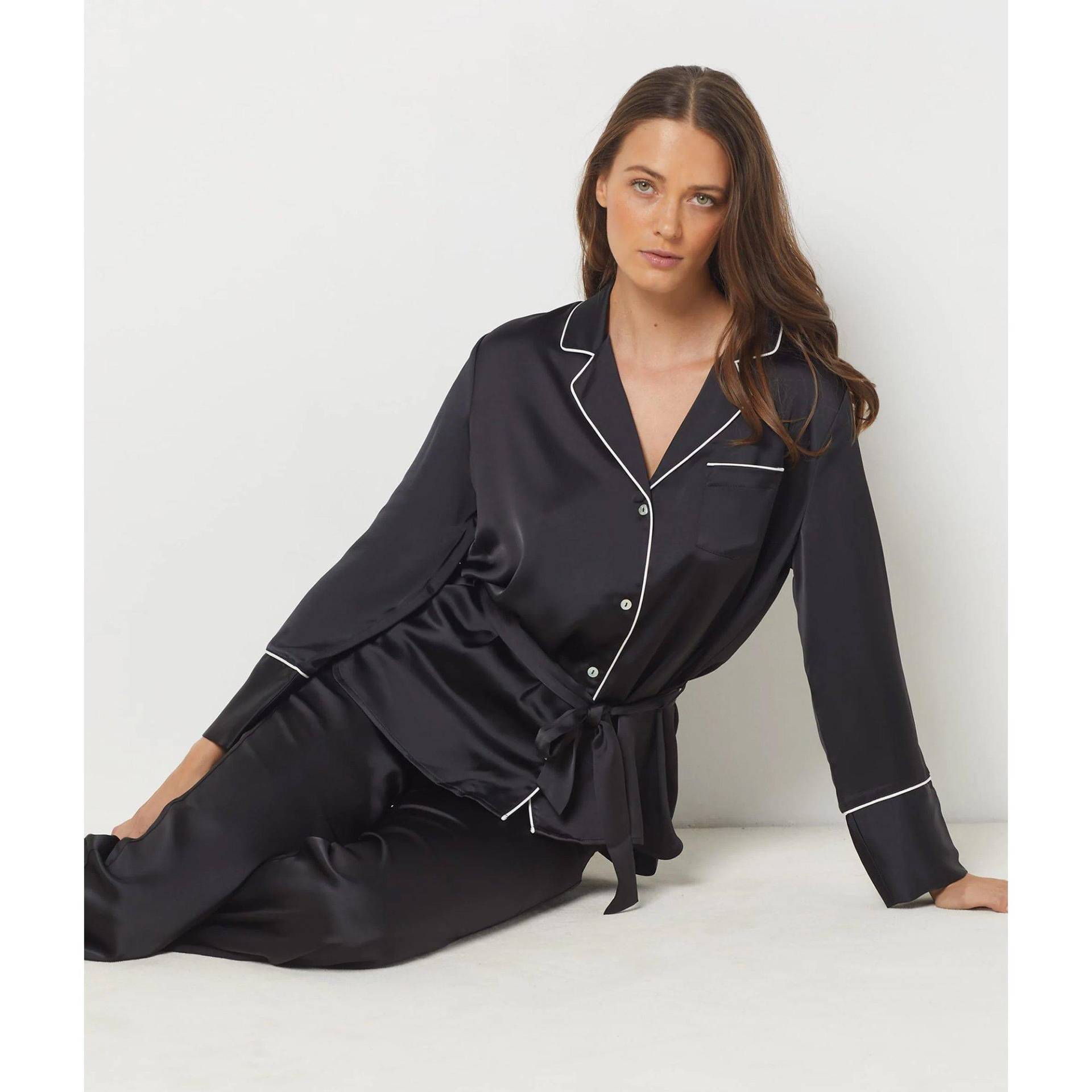 Nachthemd, Langarm Damen Black XL von Etam