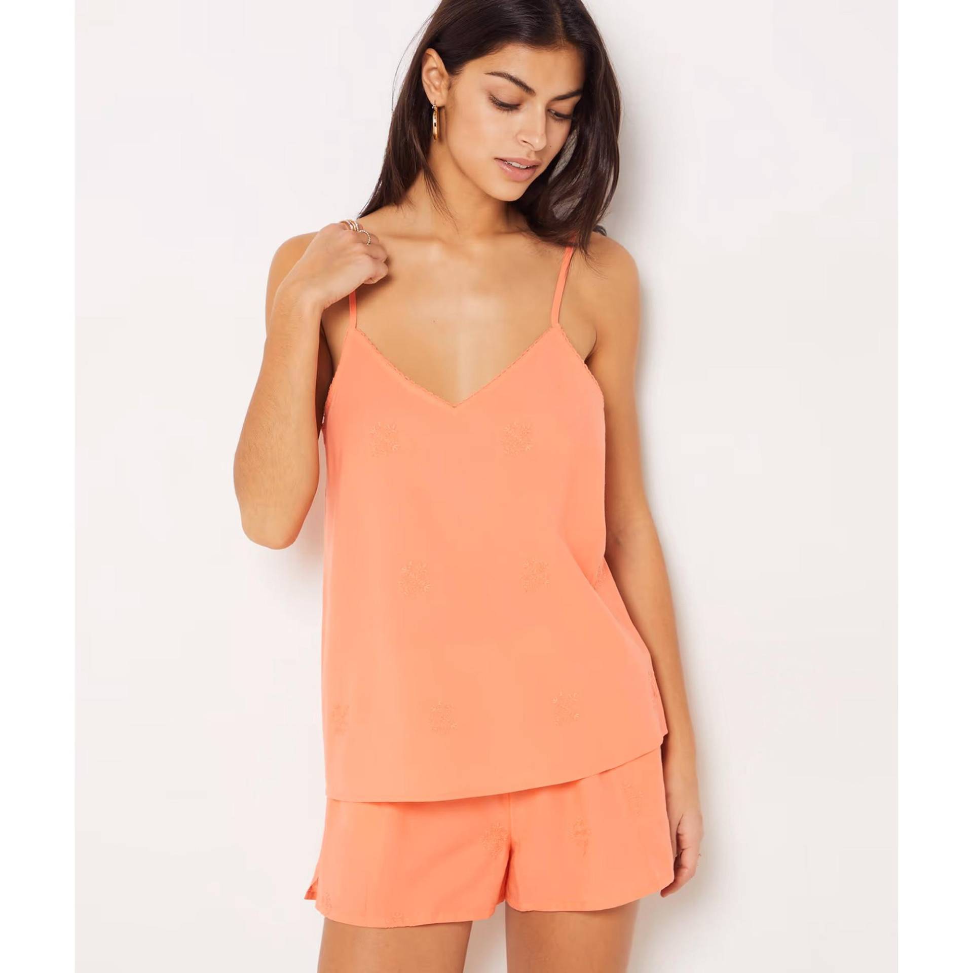 Top, Ärmellos Damen Orange S von Etam