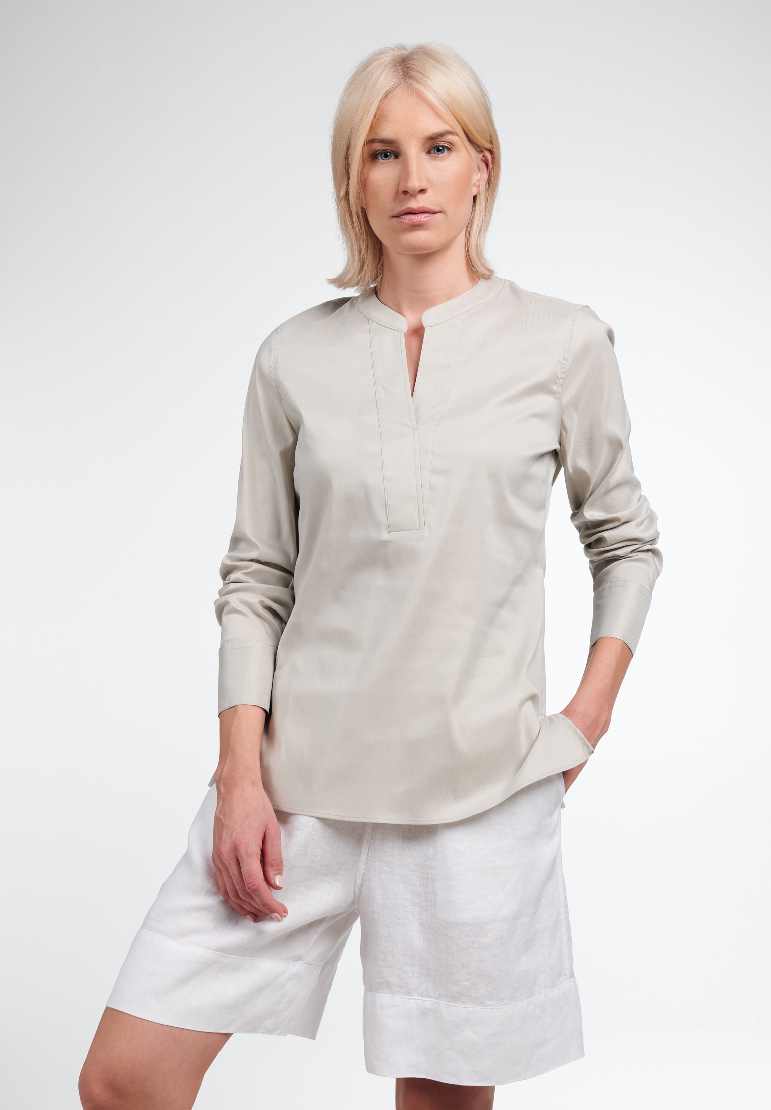 Eterna Longbluse »FITTED« von Eterna