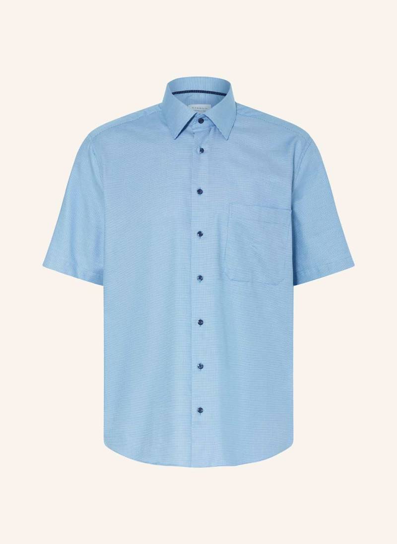 Eterna Kurzarm-Hemd Comfort Fit blau von Eterna