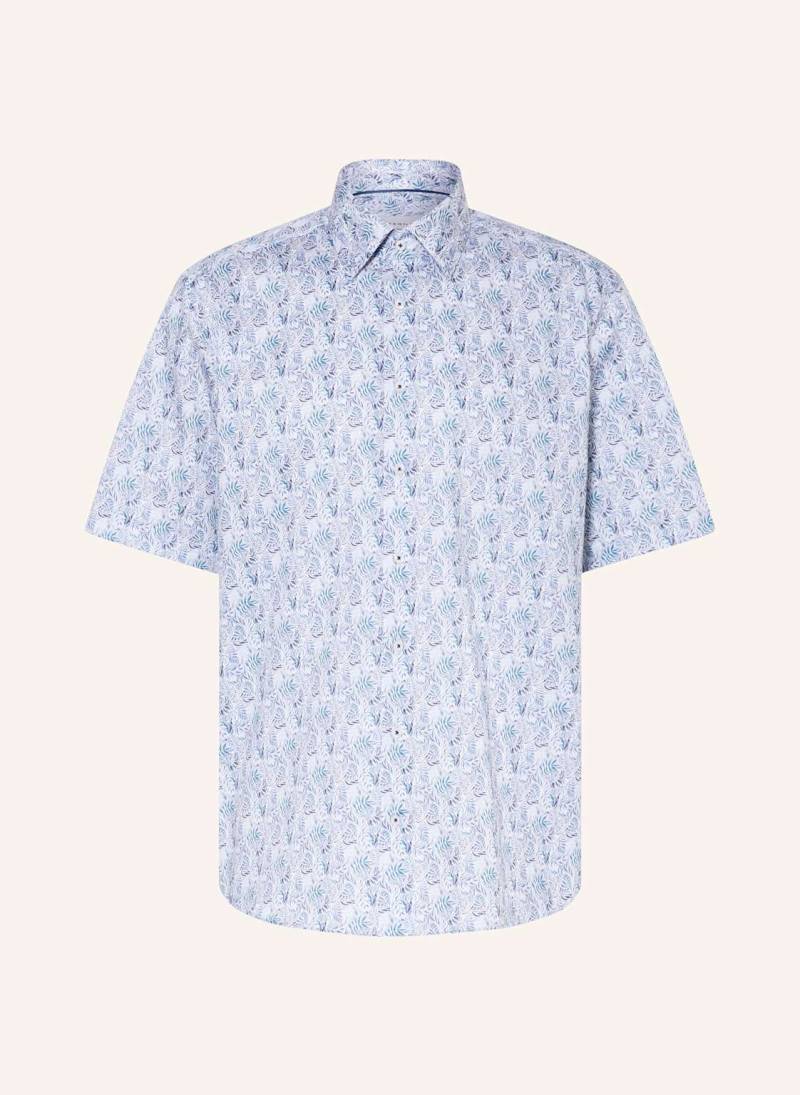 Eterna Kurzarm-Hemd Comfort Fit blau von Eterna