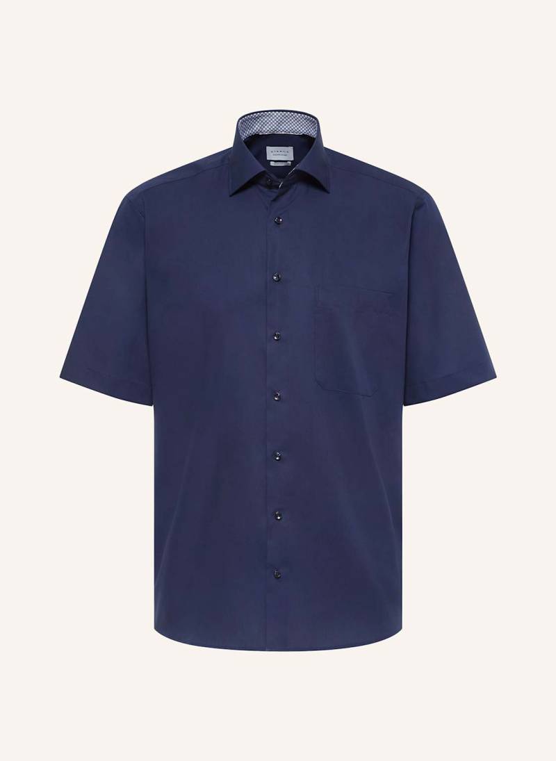 Eterna Kurzarm-Hemd Comfort Fit blau von Eterna