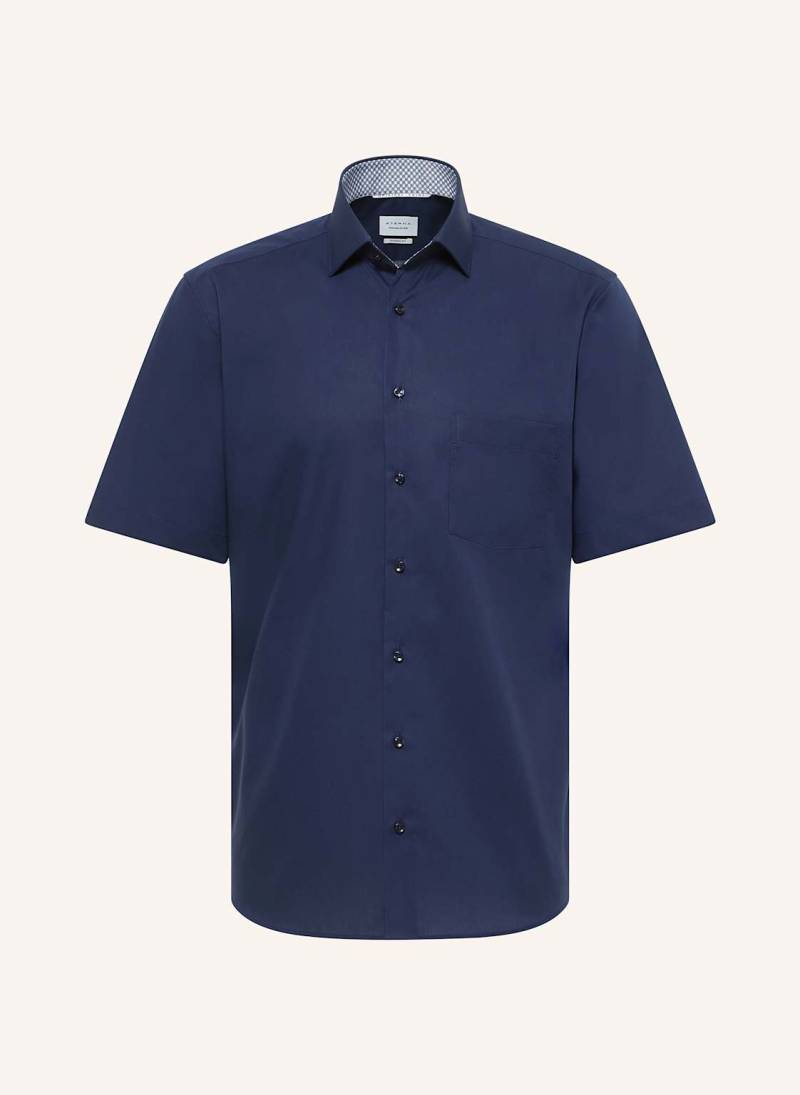 Eterna Kurzarm-Hemd Modern Fit blau von Eterna
