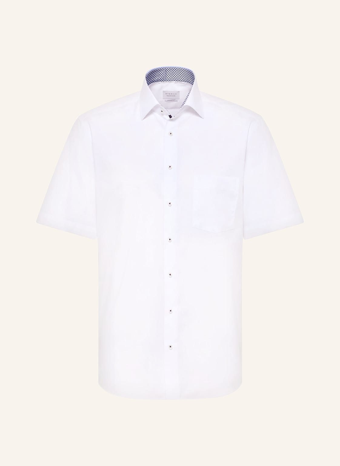 Eterna Kurzarm-Hemd Modern Fit weiss von Eterna