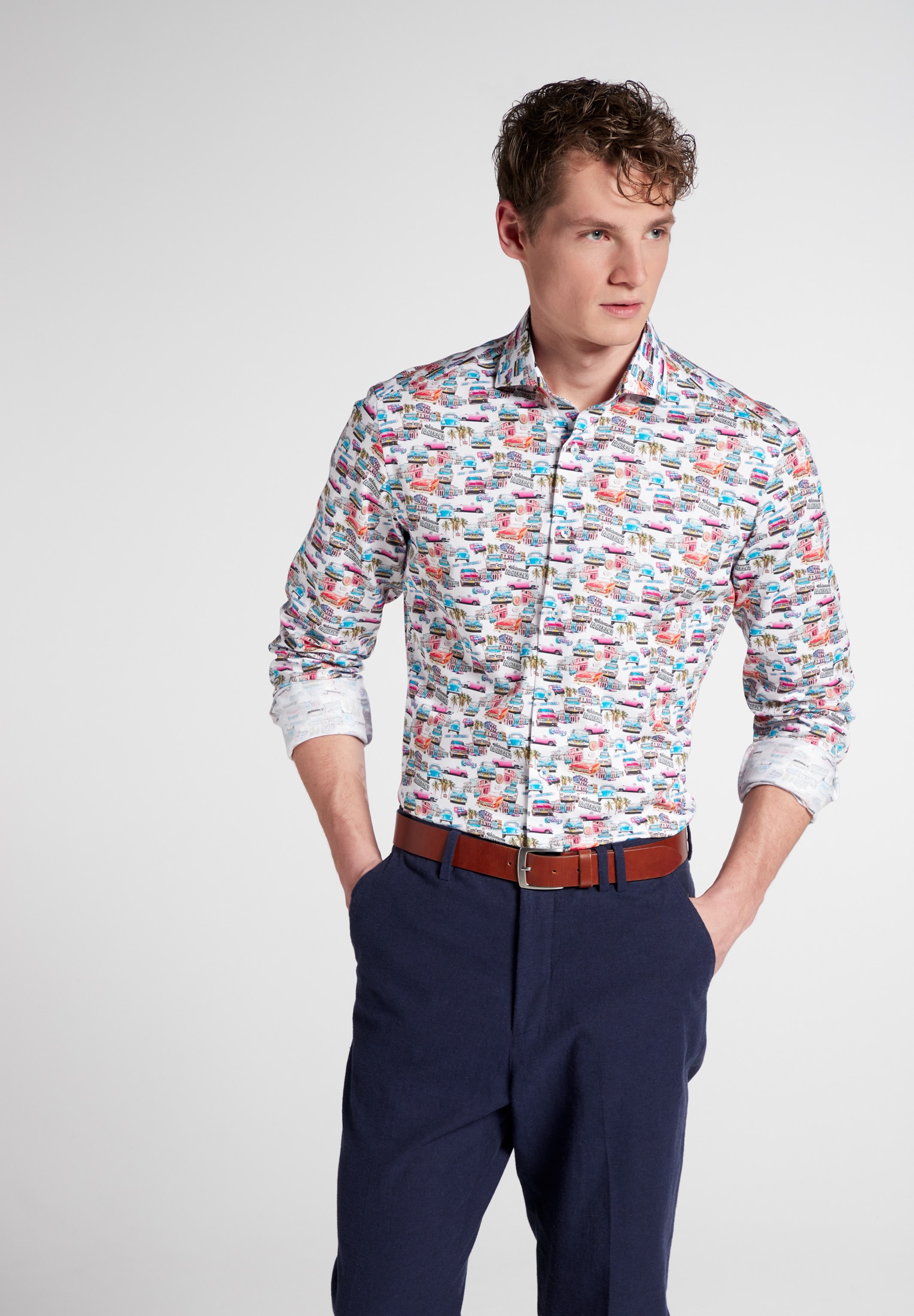 Eterna Langarmhemd »SLIM FIT«, EASY IRON (bügelleicht) von Eterna