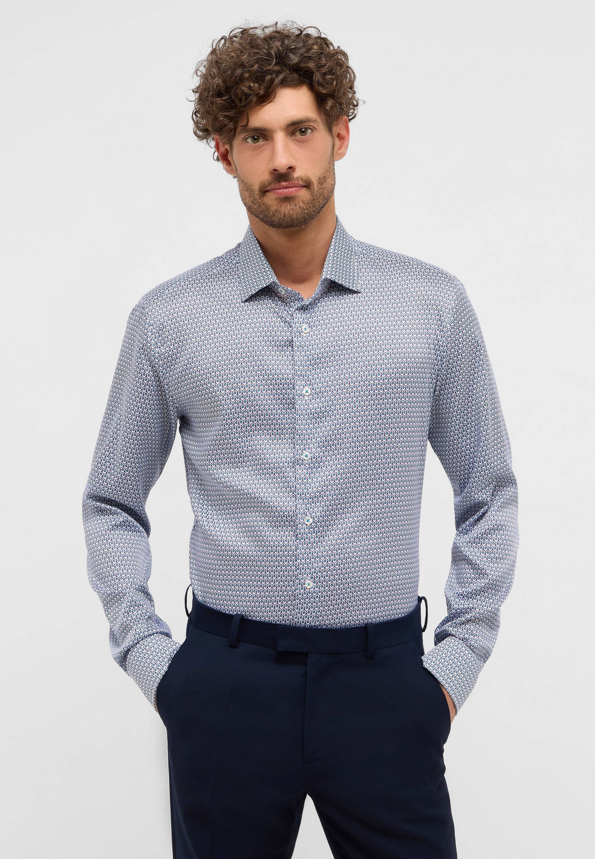 Eterna Langarmhemd »SLIM FIT«, EASY IRON (bügelleicht) von Eterna