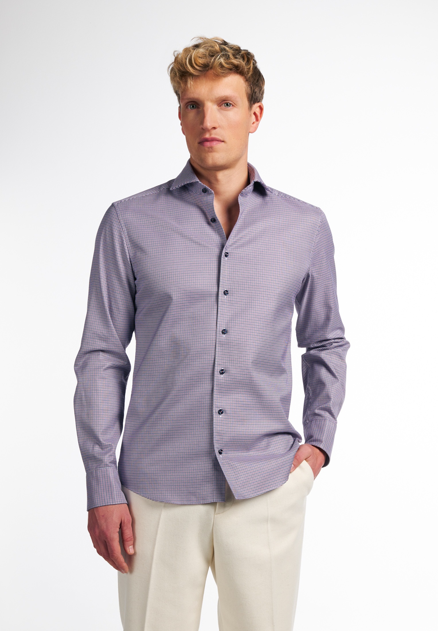 Eterna Langarmhemd »SLIM FIT«, EASY IRON (bügelleicht) von Eterna