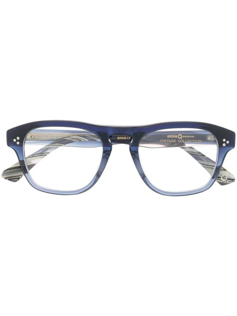 Etnia Barcelona transparent square-frame glasses - Blue von Etnia Barcelona