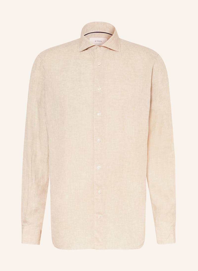 Eton Leinenhemd Contemporary Fit beige von Eton