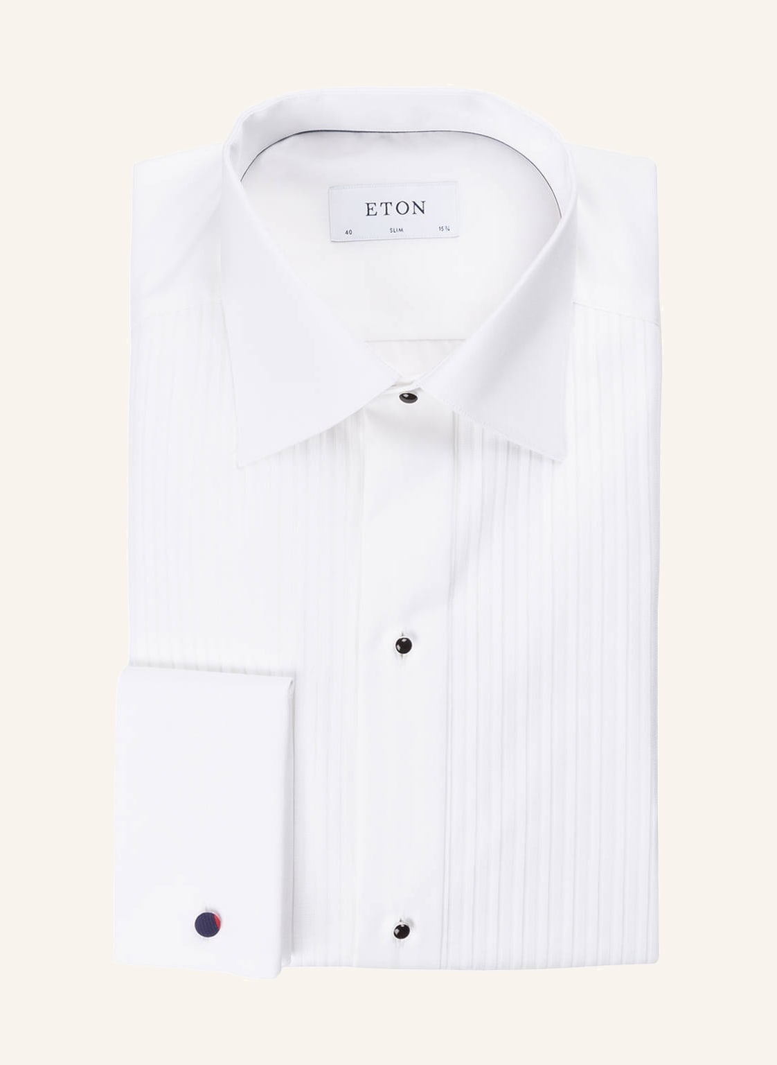 Eton Smoking-Hemd Eve Slim Fit Mit Umschlagmanschette weiss von Eton