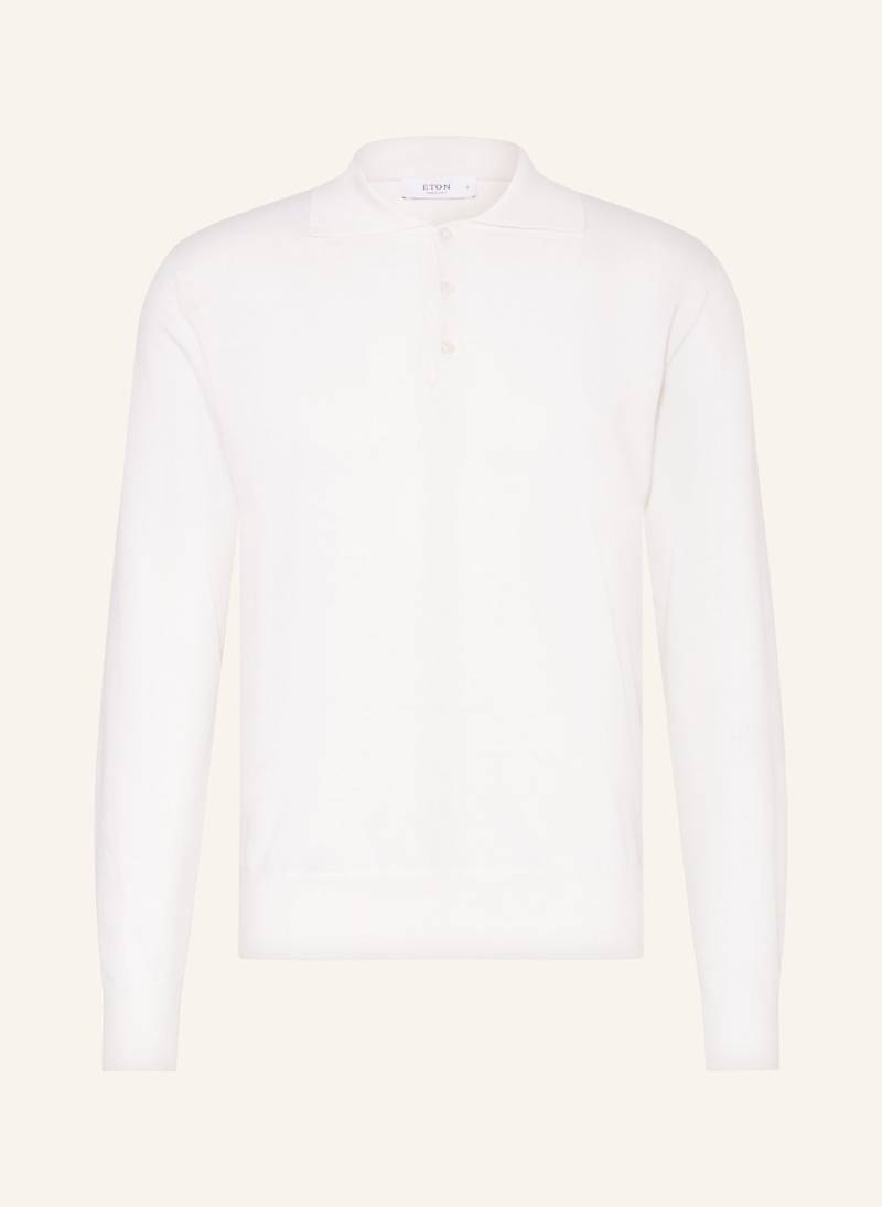 Eton Strick-Poloshirt weiss von Eton