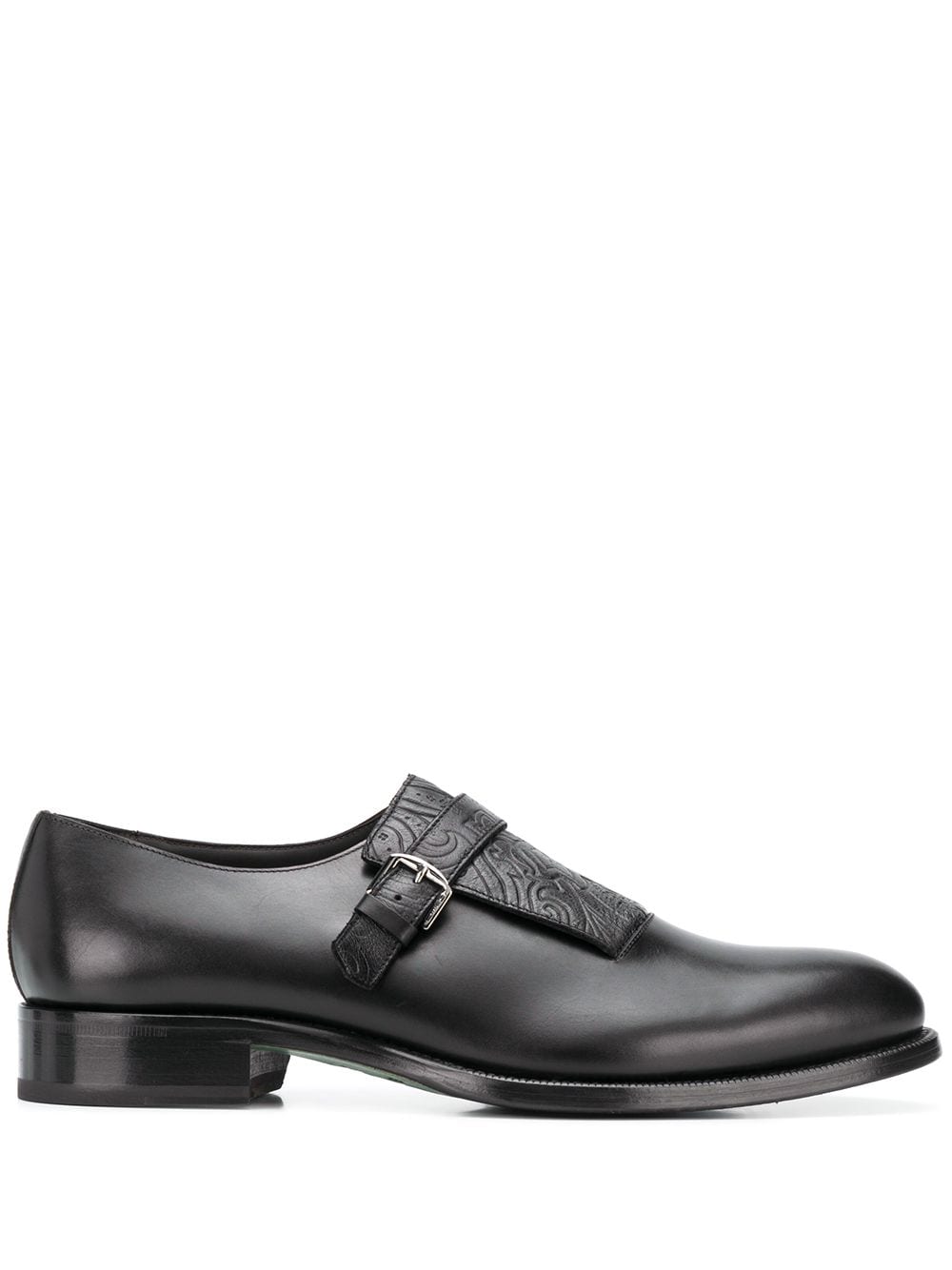 ETRO glossed monk shoes - Black von ETRO