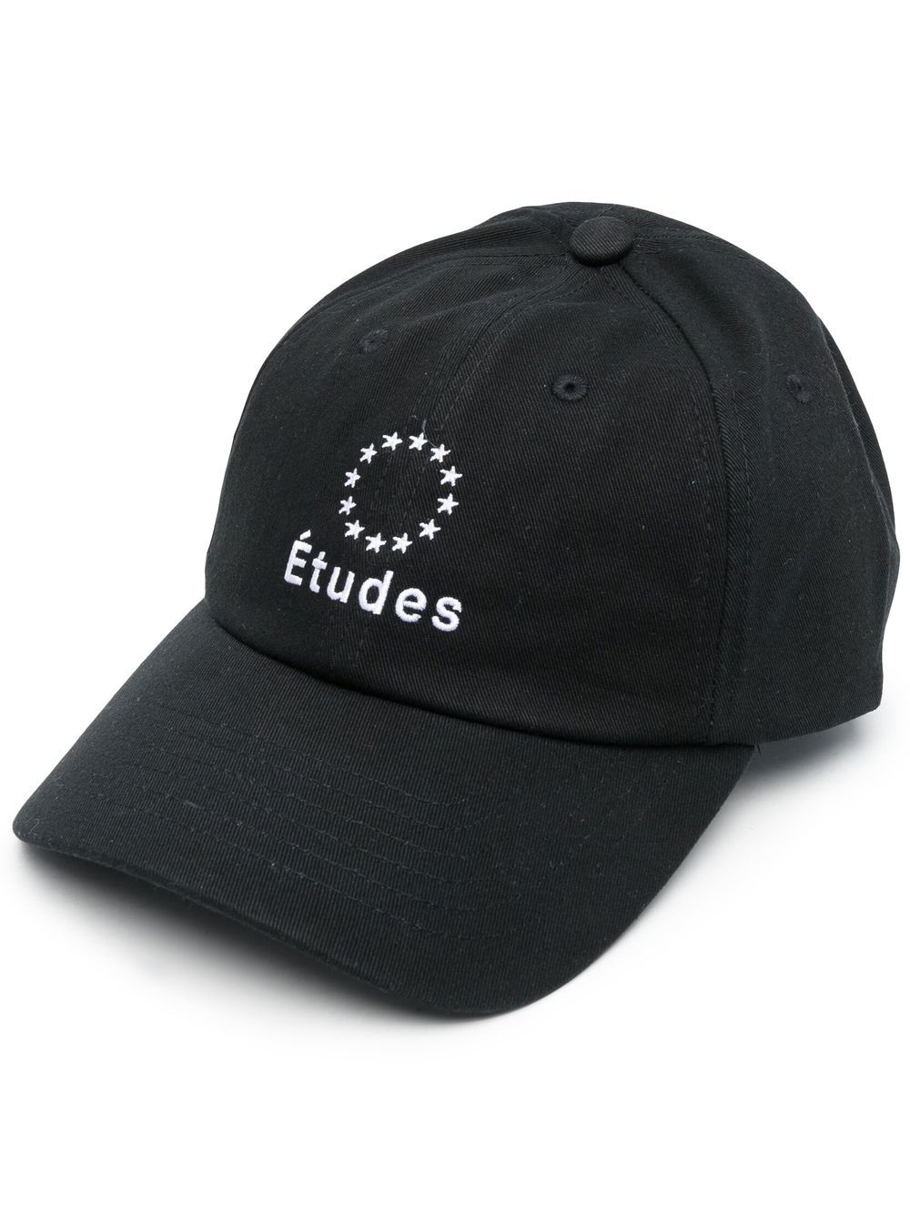 Etudes logo-embroidered cotton cap - Black von Etudes