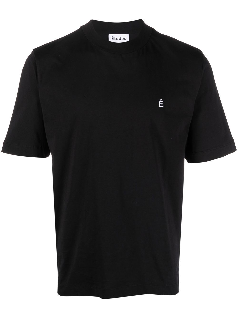 Etudes logo-embroidered organic cotton T-shirt - Black von Etudes