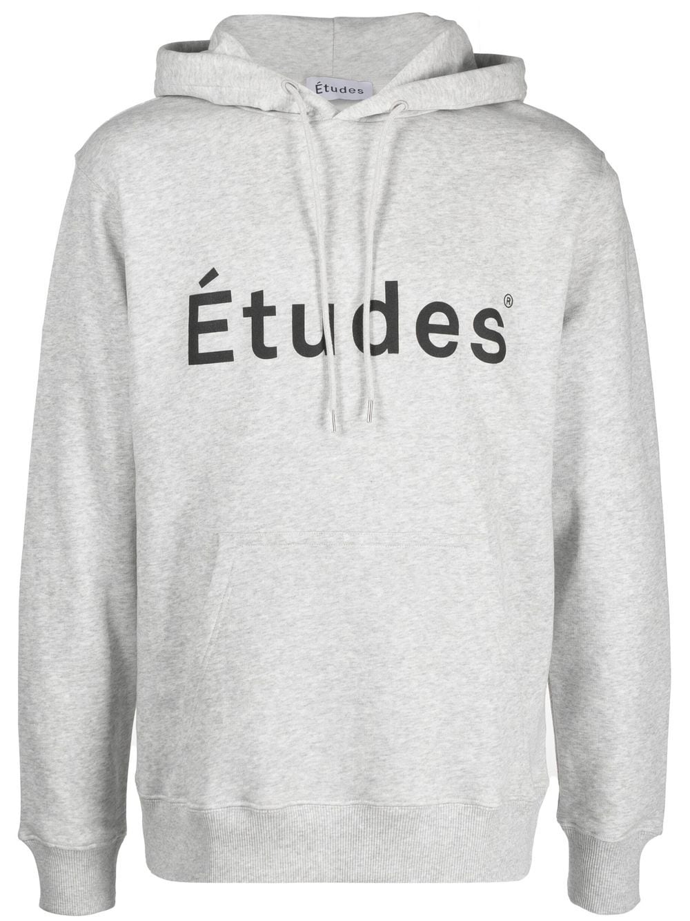 Etudes logo-print detail hoodie - Grey von Etudes