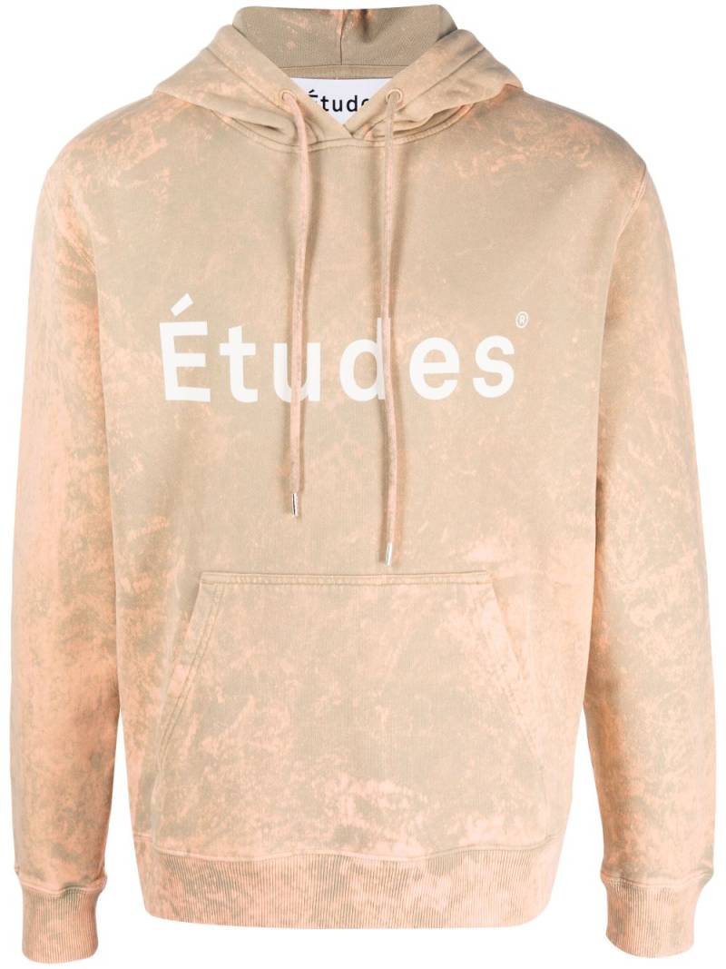 Etudes logo-print organic cotton hoodie - Neutrals von Etudes