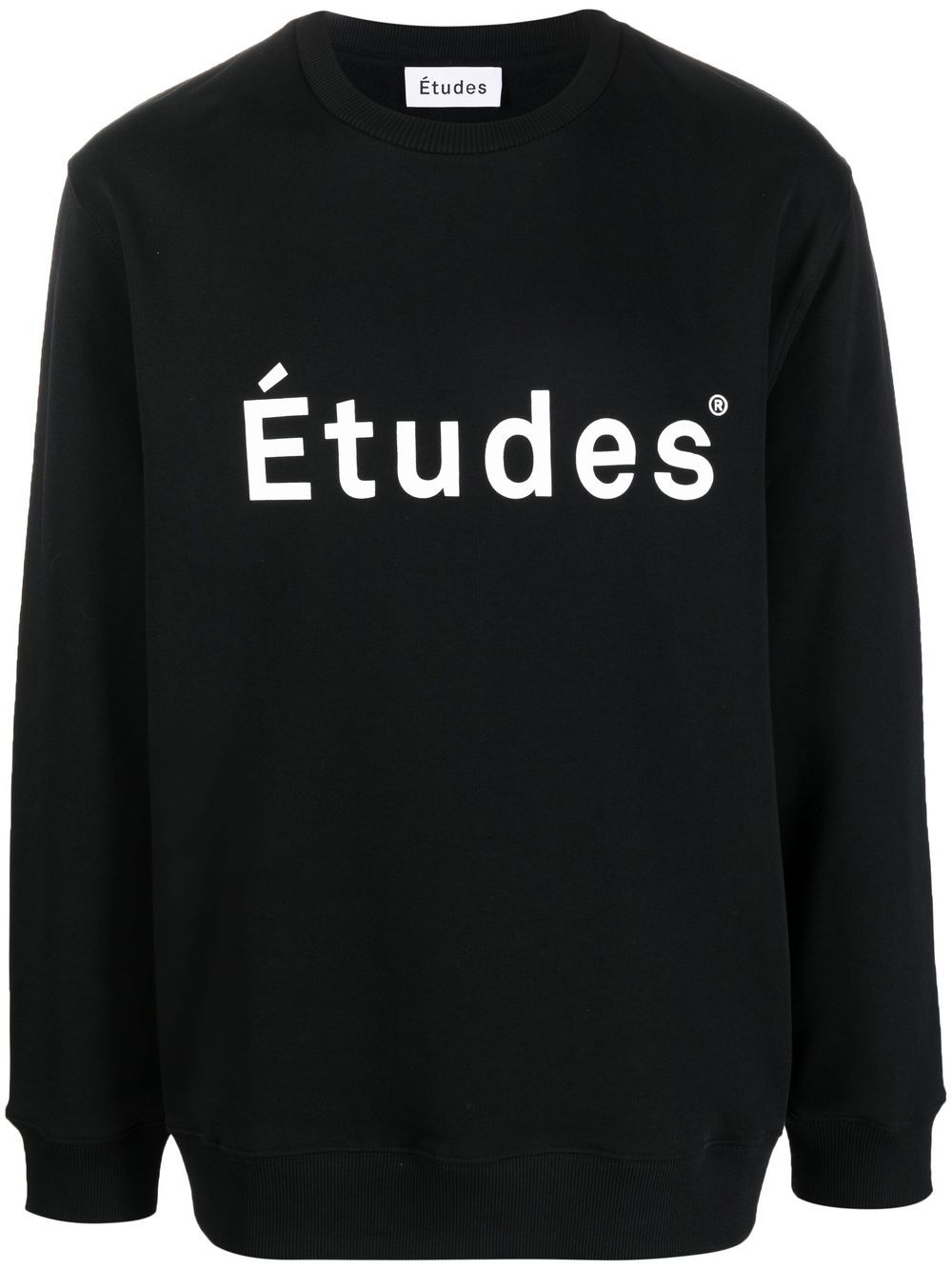 Etudes logo-print organic-cotton sweatshirt - Black von Etudes