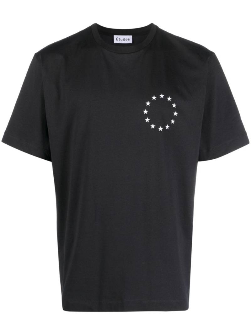 Etudes star-print cotton T-shirt - Black von Etudes
