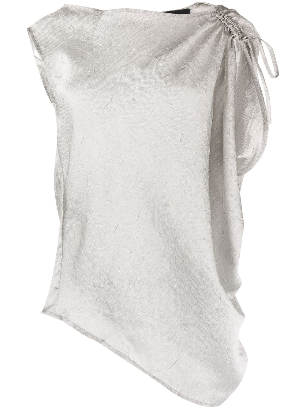 Eudon Choi Laval asymmetric-design top - Silver von Eudon Choi