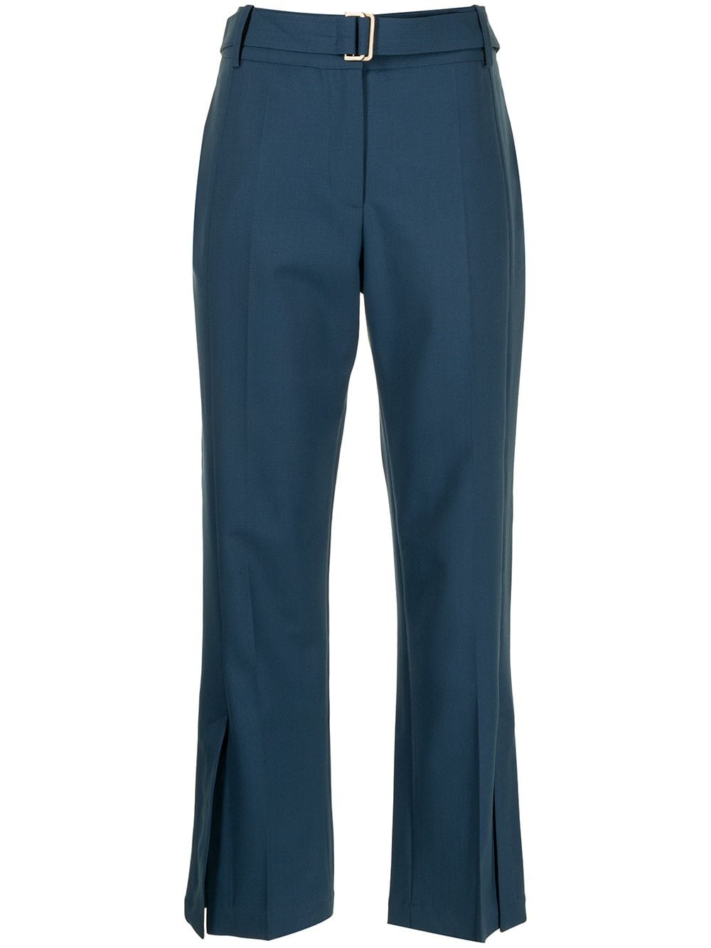 Eudon Choi belted-waist cropped trousers - Blue von Eudon Choi