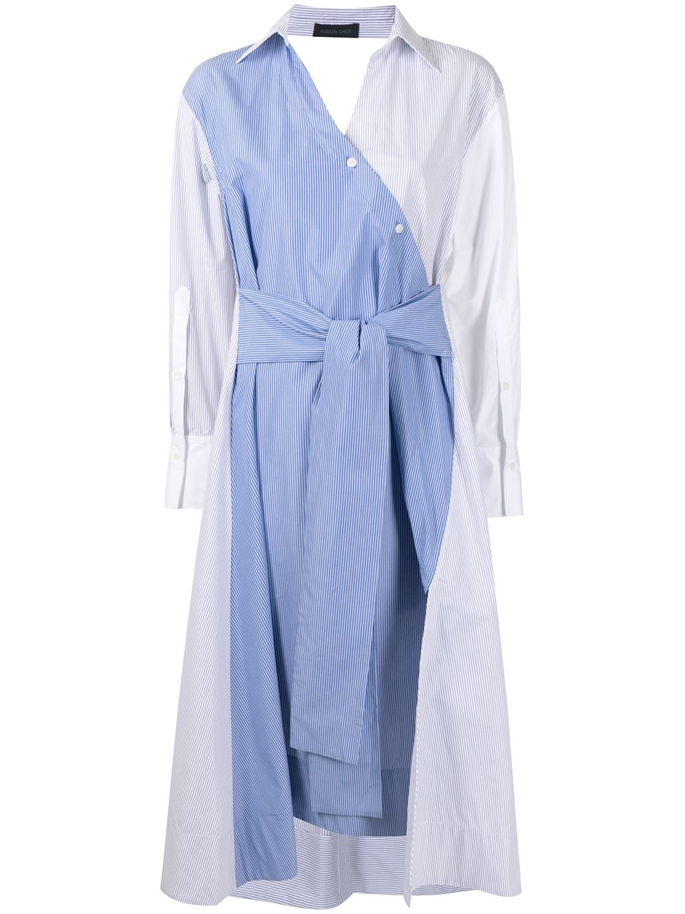 Eudon Choi multi-panel design shirt dress - Blue von Eudon Choi