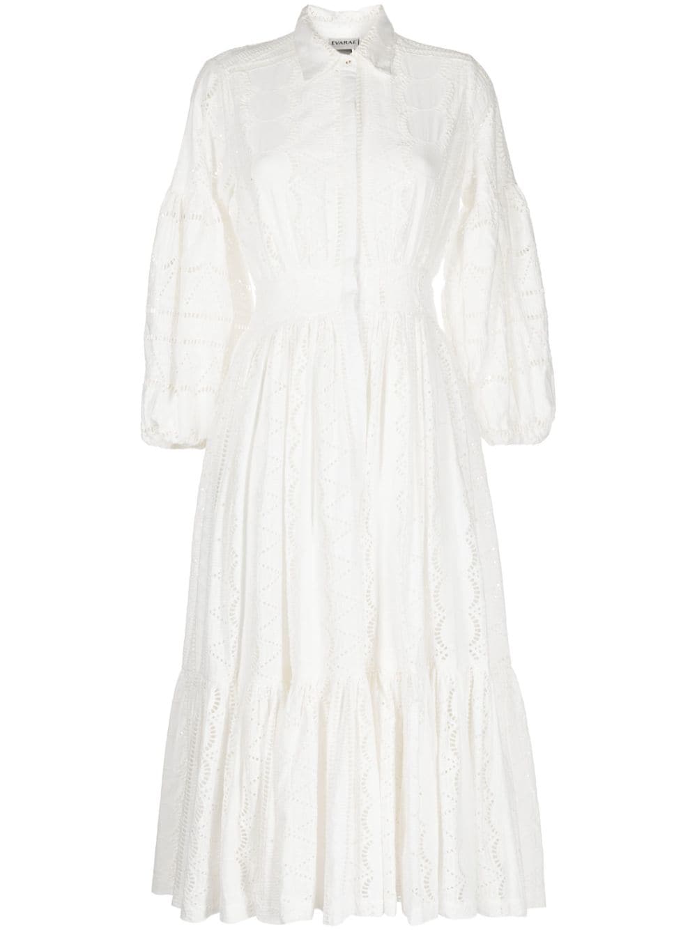 Evarae Sienna cotton maxi dress - White von Evarae