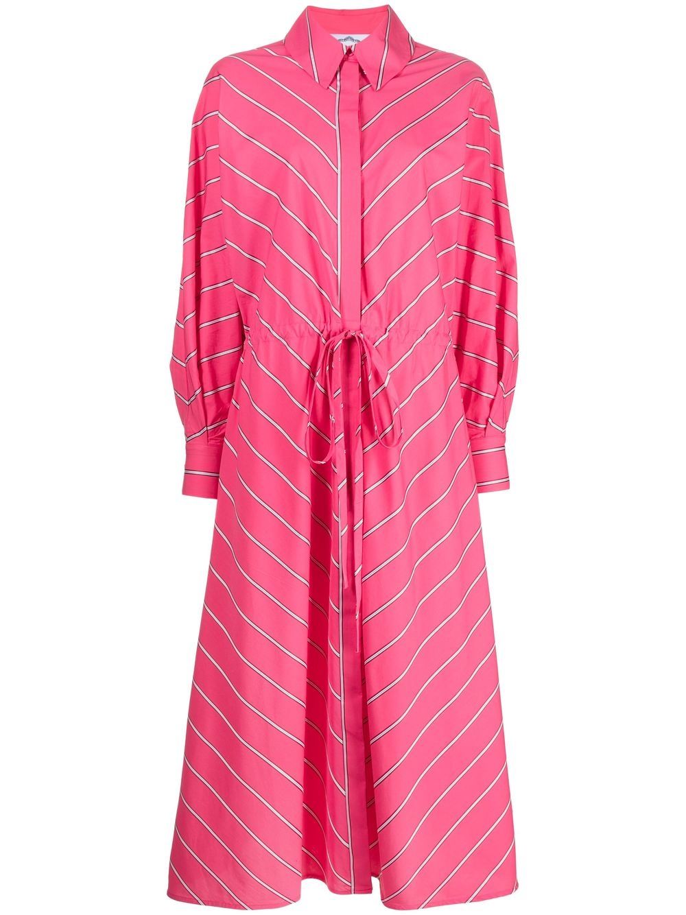 Evi Grintela striped shirt midi dress - Pink von Evi Grintela
