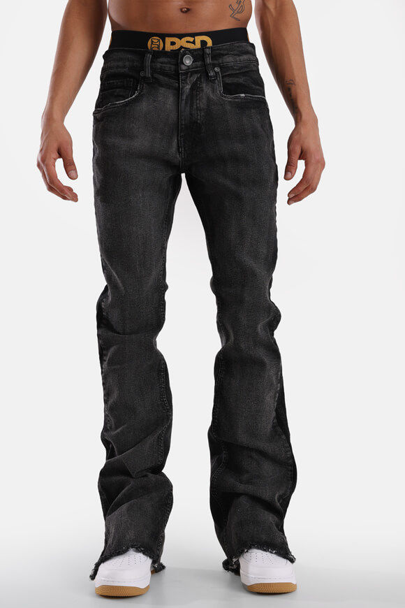 Evolution In Design Stacked Jeans L36 | Black Washed | Herren  | 32/36 von Evolution In Design