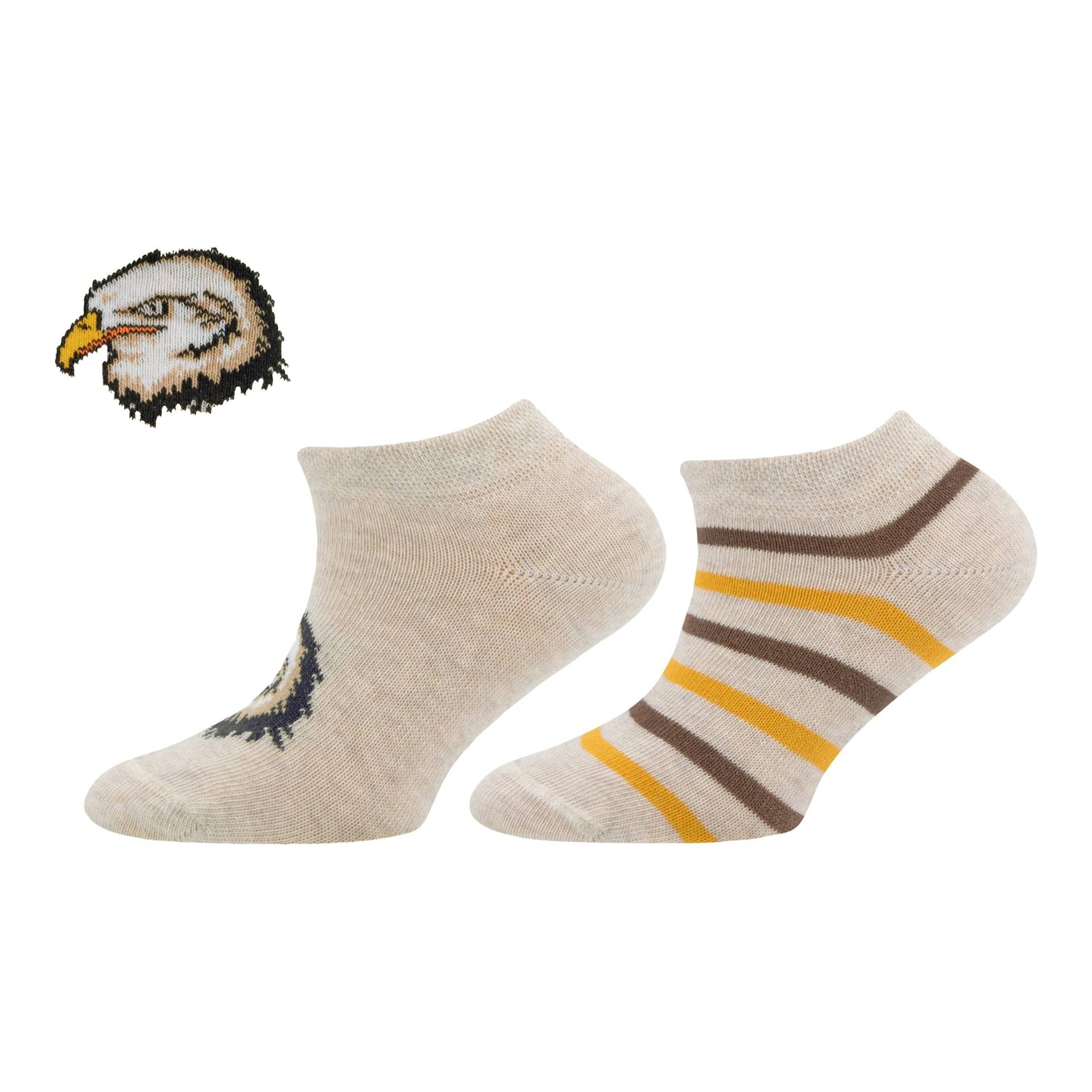 2er-Pack Sneakersocken Adler Ringel 2er-Pack Sneakersocken Adler Ringel von Ewers