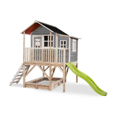 EXIT Loft 550 Holzspielhaus - grau, 382x190cm EXIT Loft 550 Holzspielhaus - grau, 382x190cm von Exit Toys