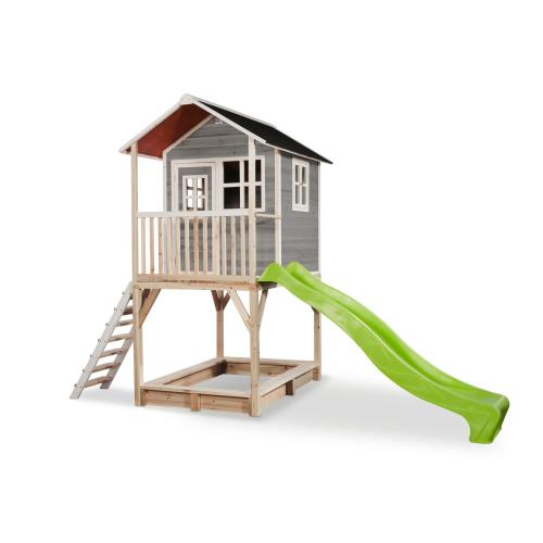EXIT Loft 700 Holzspielhaus - grau, 391x190cm EXIT Loft 700 Holzspielhaus - grau, 391x190cm von Exit Toys