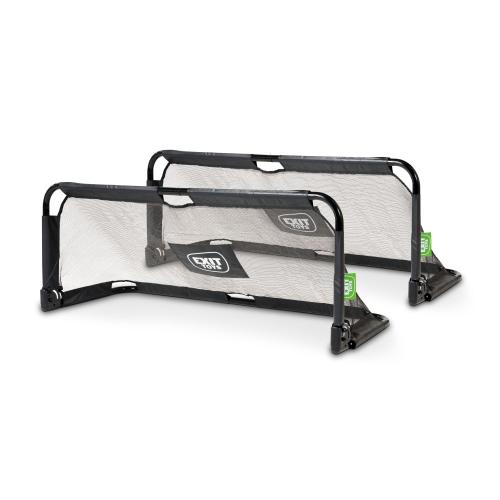 EXIT Panna faltbares stählernes Fußballtor (Set von 2) - schwarz, 150x60cm von Exit Toys