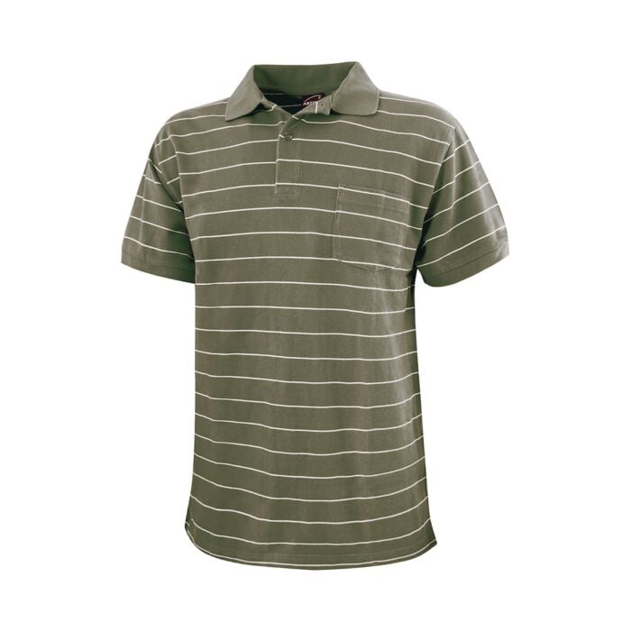 Herren Polo-Piqué-Shirt mit Brusttasche, salbei, XL von Explorer