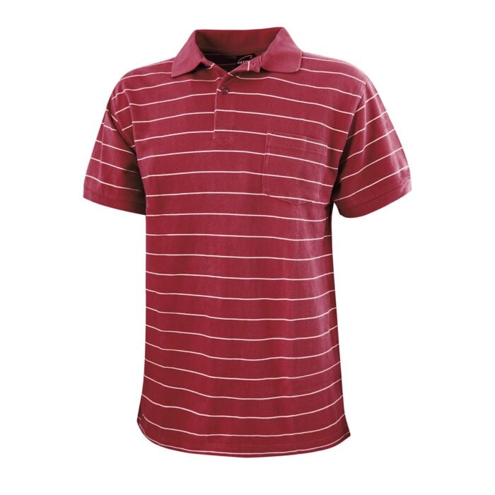 Herren Polo-Piqué-Shirt mit Brusttasche, rot, XXL von Explorer