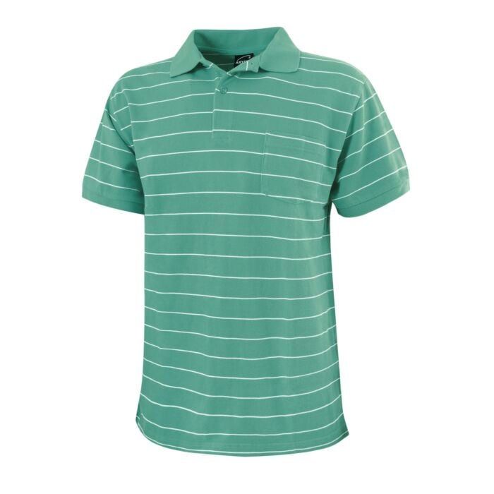 Herren Polo-Piqué-Shirt mit Brusttasche, hellgrün, XXL von Explorer