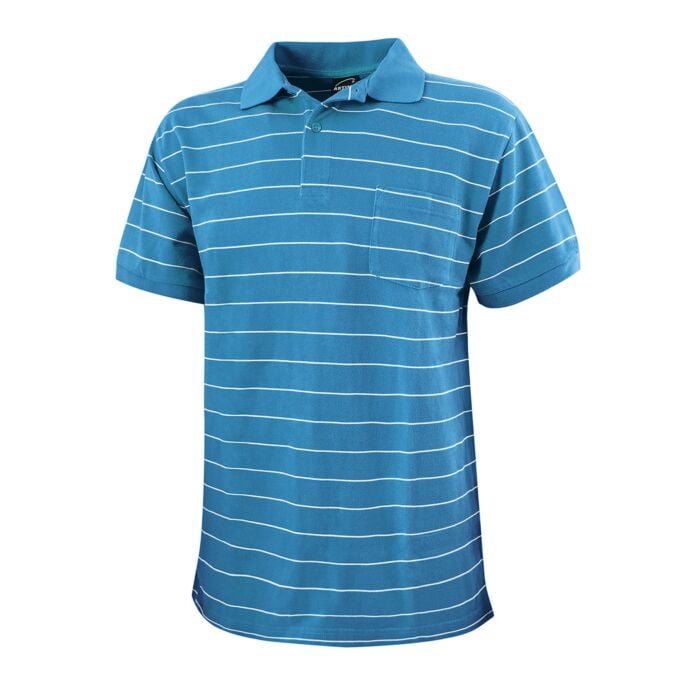 Herren Polo-Piqué-Shirt mit Brusttasche, türkis, Xxxl von Explorer