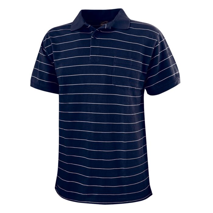 Herren Polo-Piqué-Shirt mit Brusttasche, marine, XXL von Explorer