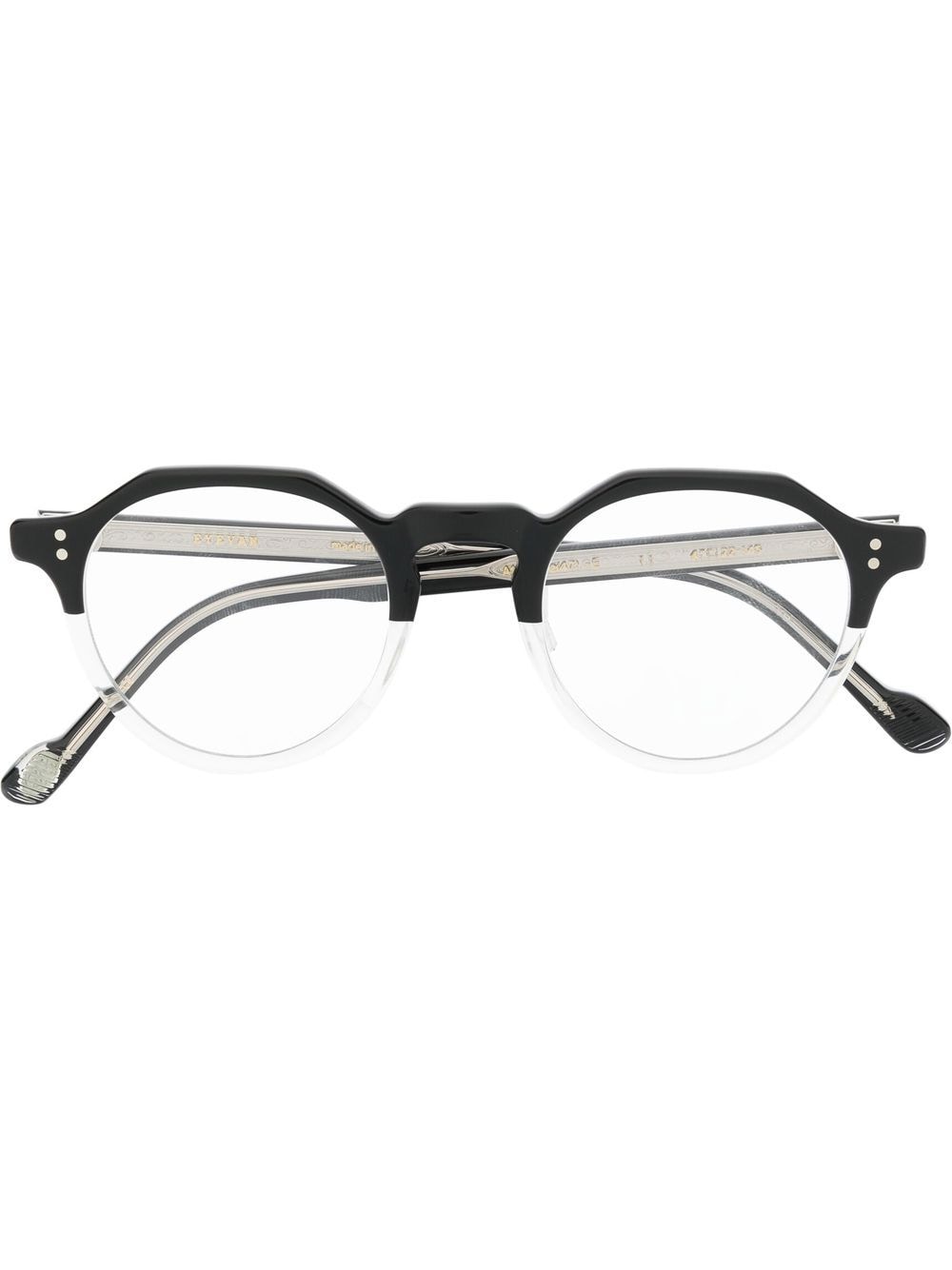 Eyevan7285 Attachee geometric-frame glasses - Black von Eyevan7285