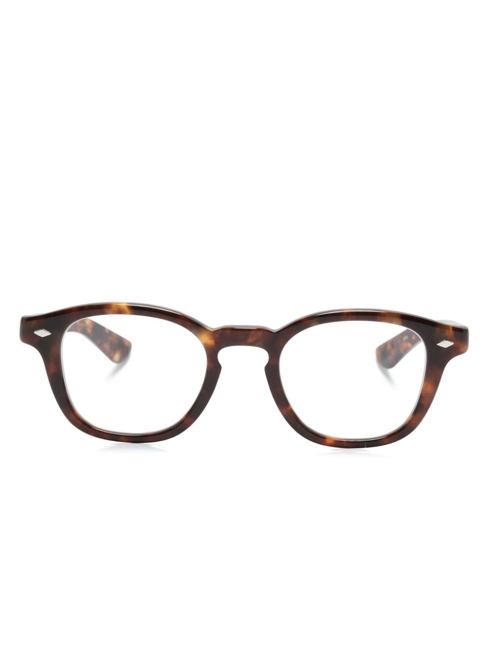 Eyevan7285 Byron square-frame glasses - Brown von Eyevan7285