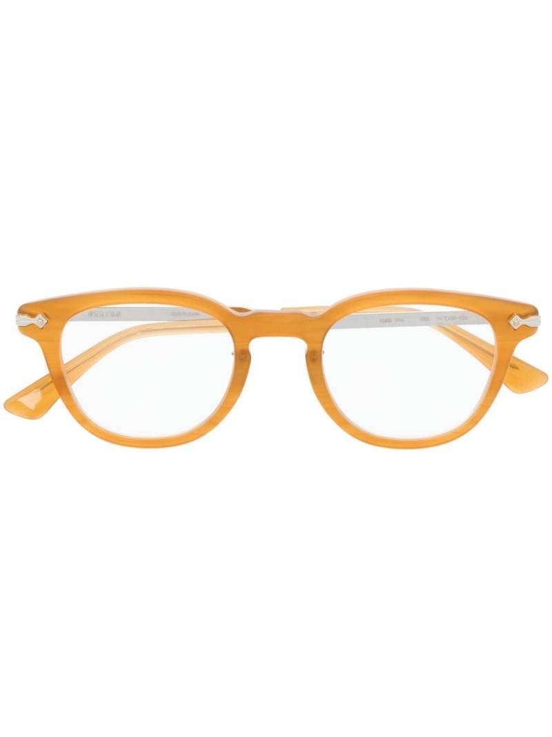 Eyevan7285 Webb clear-frame square glasses - Yellow von Eyevan7285