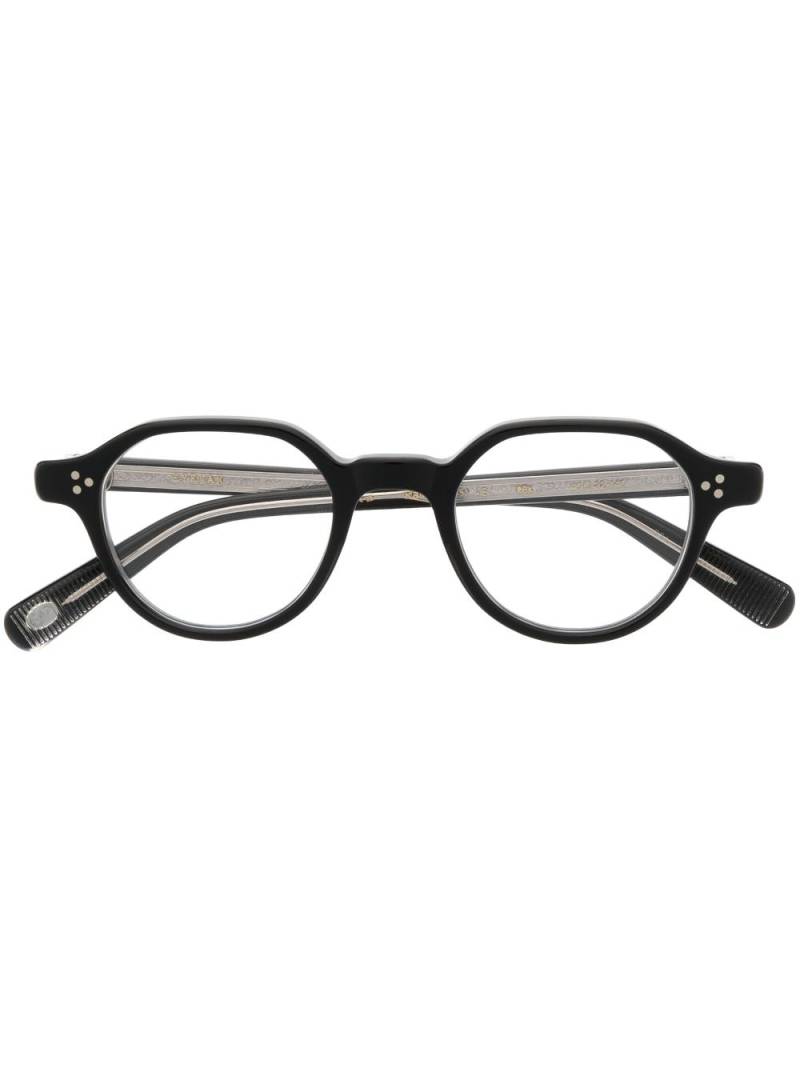 Eyevan7285 lens-decal round-frame glasses - Black von Eyevan7285