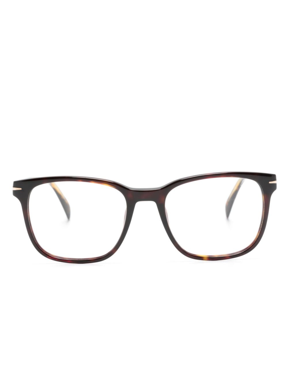 Eyewear by David Beckham DB 1083 square-frame glasses - Brown von Eyewear by David Beckham