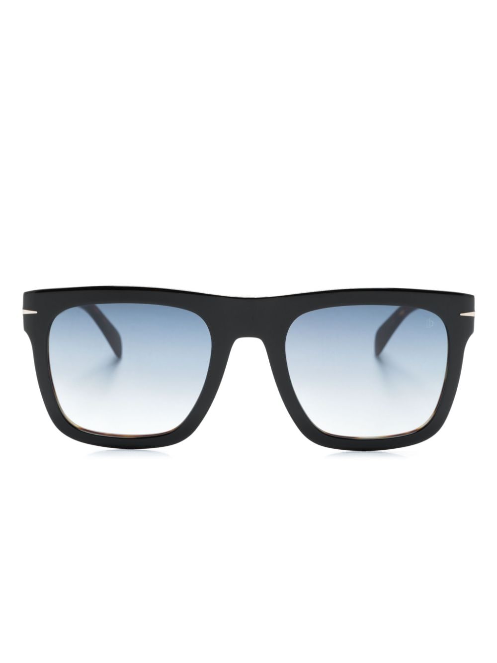 Eyewear by David Beckham DB 7000/S Flat square-frame sunglasses - Black von Eyewear by David Beckham