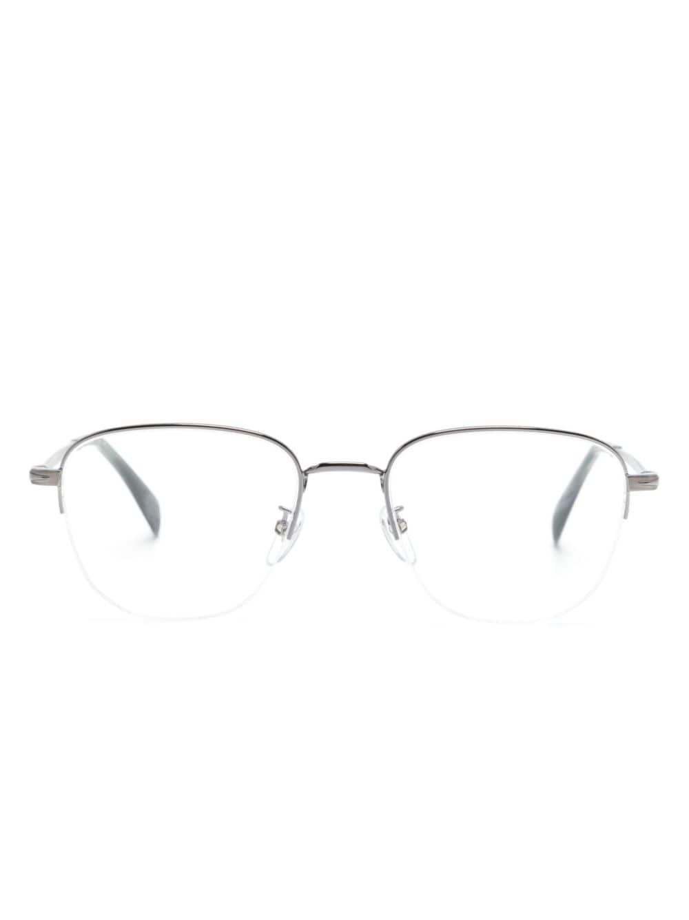 Eyewear by David Beckham frameless-design steel glasses - Silver von Eyewear by David Beckham
